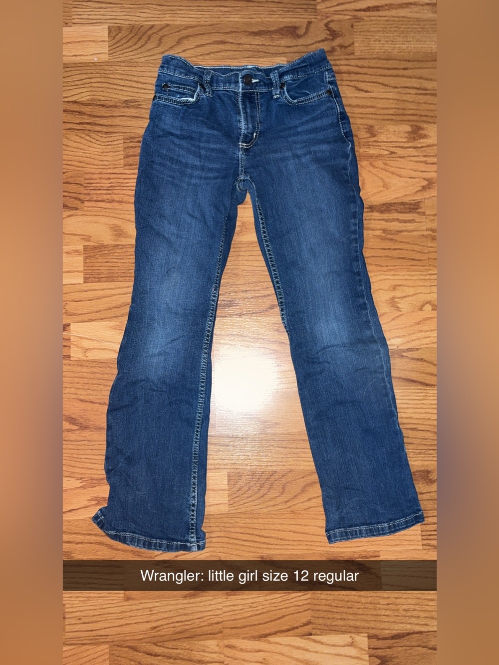 Little girl size 12 wrangler jeans